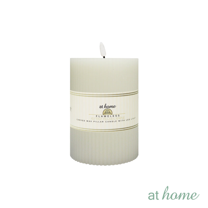 William 3D LED Pillar Candle