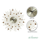 Jazz/Jill/James/Jimmy/Jom/Jerome Decorative Metal Wall Clock Analog Step Mechanism — Deluxe Pieces