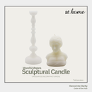 Megara & Mood Unscented Sculptural Candle — Deluxe Pieces
