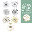 Jazz/Jill/James/Jimmy/Jom/Jerome Decorative Metal Wall Clock Analog Step Mechanism — Deluxe Pieces