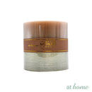 Natural Metallic Unscented Pillar Candle — Essential