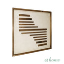 Jara & Jarres Framed Wall Art 3D Solid Wood Rhythm Decoration Ready To Hang — Deluxe Pieces