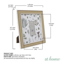 Zia Photo Frame Premium Natural Wood Grain Finish Photo Display — 5x7 or 8x10
