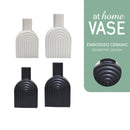 Rhem Decorative Vase Ceramic Matte Embossed Finish