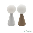 Xue or Xun and Xui Ceramic & Glass Ball Shade Table Lamp