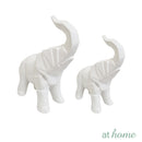 Taylor Giraffe & Elephant Ceramic Tabletop Decor — Deluxe Pieces