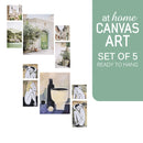 Jai/Jamila Wall Art Decoration Set of 5 Canvas Frame