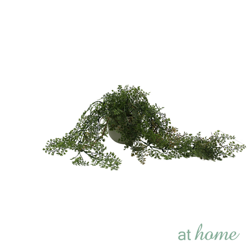 AT HOME Decorative 1pc Artificial plant potted Hilaria/Hasna, home shelf hanging strip bonsai cabinet pendant wall