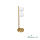 Giddy & GD Table Lamp Novelty Lighting Gold Metal Finish Glass Ball Shade Modern Glam Luxe Design