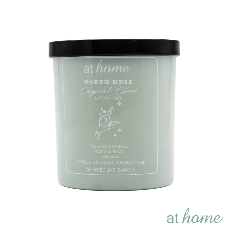 Whimsical Scented Jar Candle with Crystals