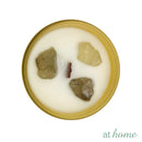 Whimsical Scented Jar Candle with Crystals