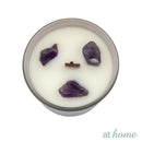 Whimsical Scented Jar Candle with Crystals