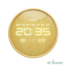 Janoah Digital LED Wall & Tabletop Clock Wood Material Design