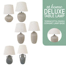 Zadie & Zinnia or Zylia Ceramic Table Lamp Terracotta Finish — Deluxe Pieces