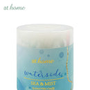 Waterside Scented Pillar Candle Smokeless Aroma Home Fragrance — Essential