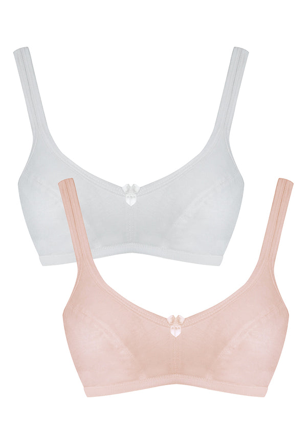 2-in-1 Pack Baby Bra with Soft Pads Girls Underwear