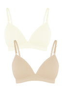 Girly Basics 2-in-1 Pack Molded Teens Bra Women Underwear