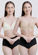 Girly Basics 2-in-1 Pack Molded Teens Bra Women Underwear