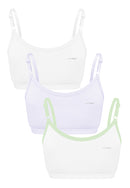3-in-1 Pack Training Bra With Adjustable Straps Girls Kids Underwear