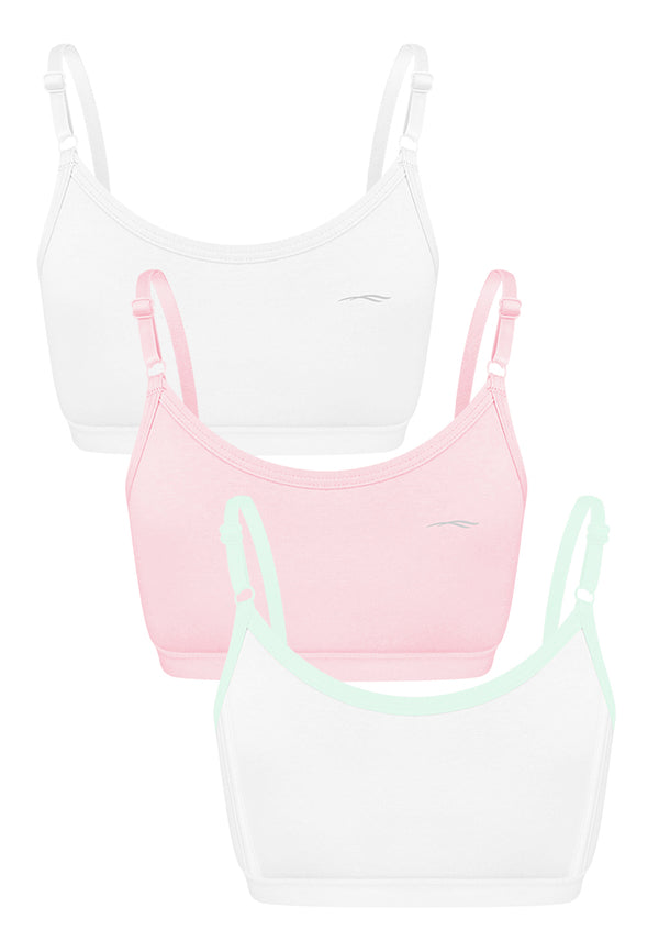 3-in-1 Pack Training Bra Girls Underwear