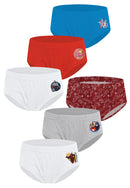 6-in-1 Pack Bikini Briefs Boys Kids Underwear