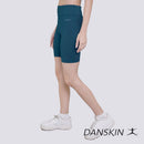 Mighty Move Navy Blue High Waist Cycling Shorts