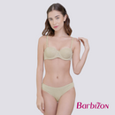 Classic Beauty Jacquard Half Cup Bra with Underwire