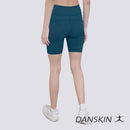 Mighty Move Navy Blue High Waist Cycling Shorts