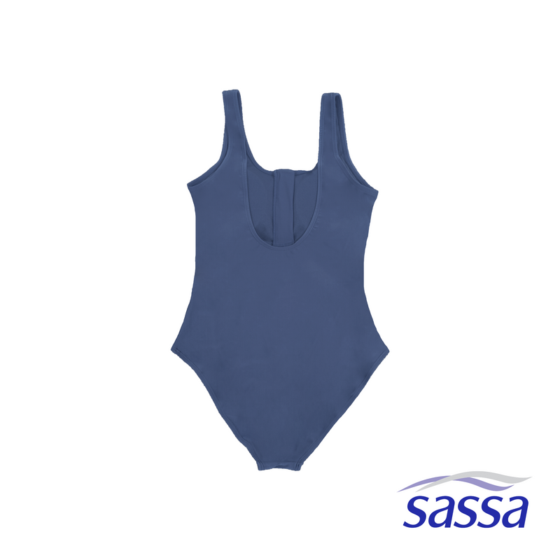 Blue Daisy One Piece Swimsuit