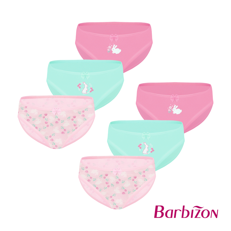 Enchanting Delight 6-in-1 Pack Bikini Panties Underwear For Girls