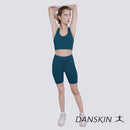 Mighty Move Navy Blue High Waist Cycling Shorts