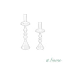 Tobias & Tyrese Tall Glass Tapered Candle Holder — Essential