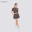 Cocoa Pulse High Waist Skort