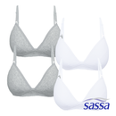 Sassa Perfect Pair 4-in-1 Semi-Padded Teen's Bra Pack