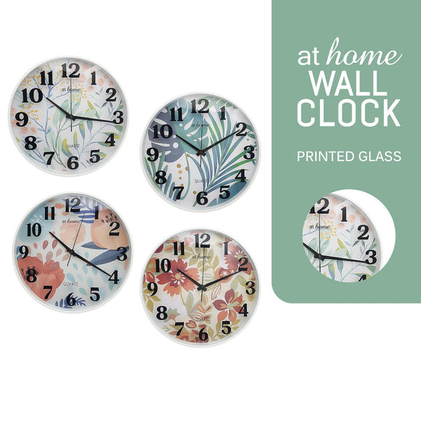 Eden or Eva Wall Clock 12" Analog Sweep Mechanism