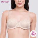 Classic Beauty Jacquard Half Cup Bra with Underwire