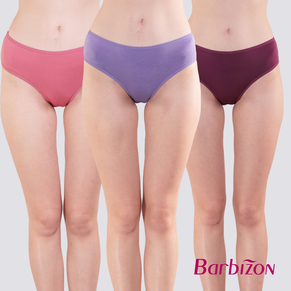 Color Your Life 3-in-1 Pack Mid-waist Bikini Panty