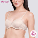 Classic Beauty Jacquard Half Cup Bra with Underwire