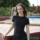 Coral Aqua Short-Sleeve Rashguard