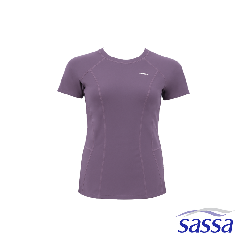 Eclipse Compression Full Zipped Short Sleeved Top