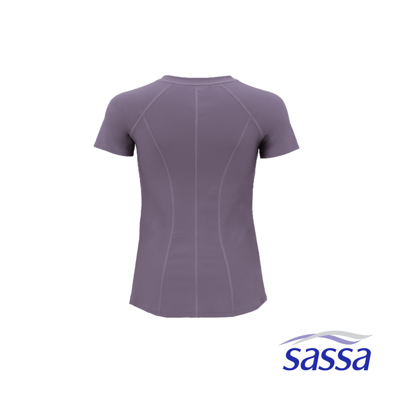 Eclipse Compression Full Zipped Short Sleeved Top