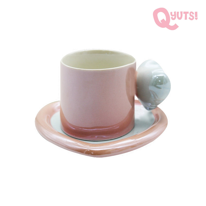 Cosmic Love Ceramic Mug With Saucer