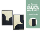 Jamie Framed Wall Art Embossed 3D Ready to Hang Decoration — Deluxe Pieces