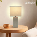 Zebedee Table Lamp Ceramic Ribbed Design Modern Lighting