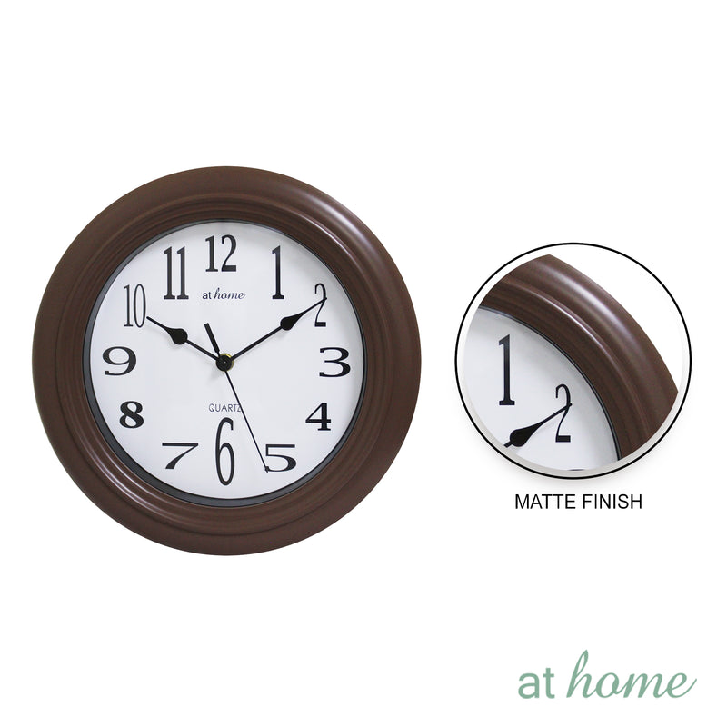 Just Home 12" Wall Clock