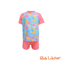 Coral Blooms Short Sleeved Rashguard Boyleg Set
