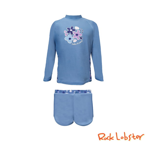 Flower Frenzy Long-Sleeved Rashguard Set