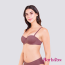 Color Your Life Jacquard Half Cup Bra with Underwire