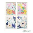 Wanda Framed Wall Art Decoration Woven Flora Botanical Design — Ready to Hang