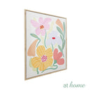 Wanda Framed Wall Art Decoration Woven Flora Botanical Design — Ready to Hang